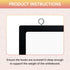 White Board Kit - 10 x 10" Whiteboard with 2 Dry Erase Markers, 6 Magnetic Notes - Double-sided Wall Hanging Board