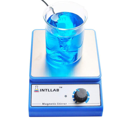 Magnetic Stirrer Stainless Steel Mixer with Stir Bar, Max Stirring Capacity: 3000ml (No Heating)