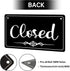 CARGEN Open Signs - Double Sided Open Closed Sign with Rope, Business Hours Hanging for Walls Window Shop Bar Hotel