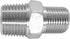 1 Piece 1/2" x 3/8" Male NPT Hex Nipple Plated Steel Hydraulic Fitting Adapter by CDQBWKJGFJ