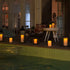 4" 10" Set 2 Homemory x Large Waterproof Outdoor Flameless Candles, Battery Operated LED Pillar Candles with Remote