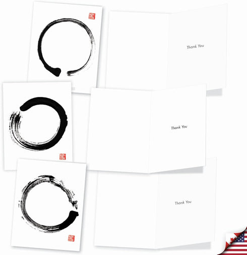 The Best Card Company, 10 Boxed Thank You Notes w/Envelopes, Assorted Stationery for Men and Women