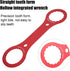 Bottom Bracket Wrench, BB Wrench Tool for 44mm 46mm 16 24 Notch BB Installation Remover (Red)