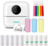 Mini Pocket Bluetooth Printer - Portable Thermal Printer with 13 Roll Papers for Journal/DIY