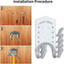Storage Hanger Hooks, Double Tool Storage Hook 10Pcs Wall Mounted Hanger Hooks with 20Pcs Screws for Garage Shed