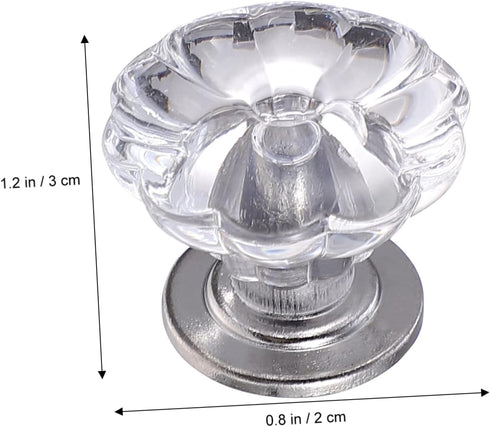 6pcs VILLCASE Mini Plastic Knobs for Bedside Cabinet Handles Replacement Pulls with Comfortable Touch Practical Home