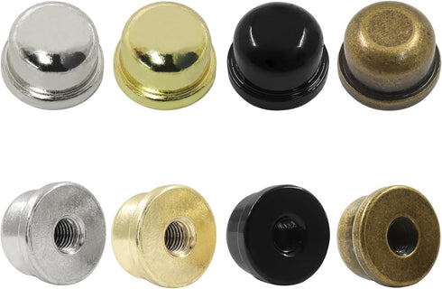 Biaungdo 8 Pack Metal Lamp Finial Cap Knob, Lamp Shade Screw Cap Top