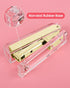 Clear Acrylic Stapler, Elegant Modern Desktop Stapler, Office Accessory for Home, School, or Office (Golden)