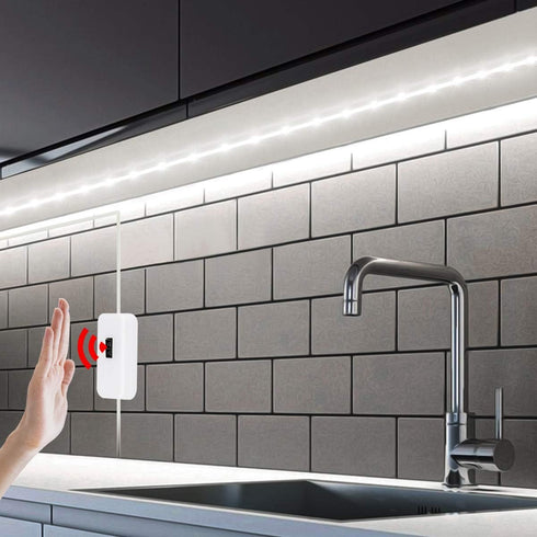 WeiHong Counter Kitchen,Shelf,Cupboard,Closet 3m) LED USB Under Cabinet Lights with Hand Wave,Under Lighting, Under