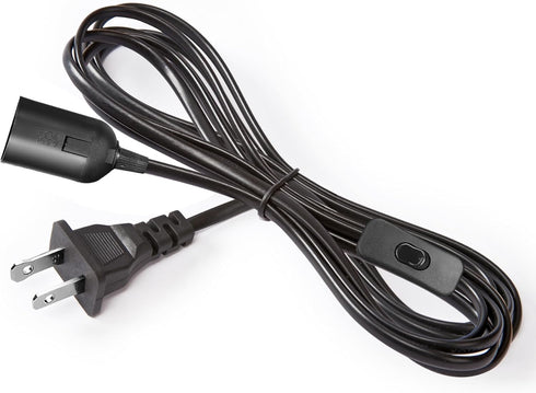 BigiWoon Plug in Hanging Lantern Cord, E26/E27 Light Bulb Socket Extension Cord with