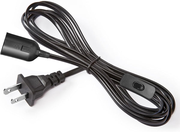 BigiWoon Plug in Hanging Lantern Cord, E26/E27 Light Bulb Socket Extension Cord with