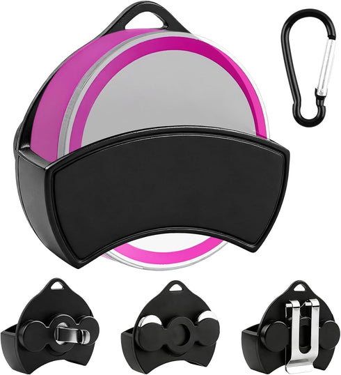 Trivolein 2.75" Zyn Holster Clip, Silicone Belt Clip & Magnetic Mount Compatible with Zyn Belt or Car Sun Visor