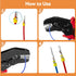 Amliber 24-14 Wire Crimping Tool with Ratchet, Ratchet Wire Crimper Tool for Open Barrel Terminal Connectors