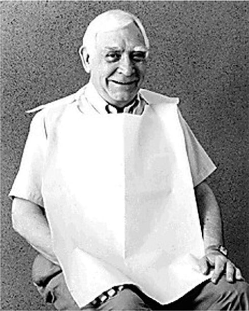 TIDI Products TID 920461 Bib with Tie, White, 18" x 30" (Pack