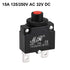 uxcell 2 Pcs Thermal Circuit Breakers 15A 125/250V AC 32V DC Push Button Manual Reset Overload Protector Switch
