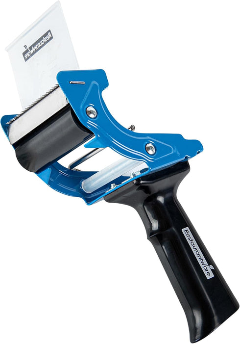 Restaurantware RW Base Tape Dispenser Gun - 3 Inch Heavy-Duty with Rubber Handle Tension Knob for Carton Sealing