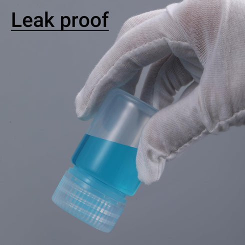 1 oz Wide Mouth Lab Reagent Bottle, Sealed Leak-proof Clear PP Chemical Container, Pill, Water Sample Bottle (5 Pcs)