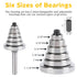 yqlbgprj Set 6 1/4-Inch 4Pcs (1/8"3/8" 1/2" 1/2" 1/4" Rabbeting Router Bit with Bearings, Shank, Bits to Height)