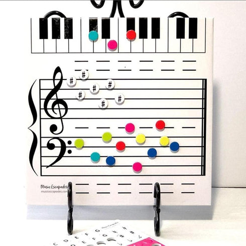 DIAND Magnetic Dry Erase Board, Note Reading Board for Music Lessons, Best Gift for Music Teacher