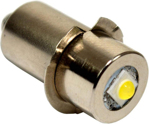 HQRP 2-Pack 3W 6-24V P13.5s Conversion Upgrade Bulbs Compatible with DeWalt DW908 DW919 DW906 DW918 DW904 DW902 DW904 DW9043 DW9083 DW9063 DW9023, Power Tool Flashlight 6V 9.6V 12V 14.4V 18V 24V by HQRP
