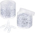 MECCANIXITY 400 Count Small Paper Clips 1.1 Inch Vinyl Coated with Box for Organizing Office Home White