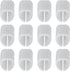 Vdaxvme U-Shape Non-Skid Furniture Pads 12 Pack Chair Leg Protectors For Hard Floors