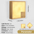 Dimmable, Natural Alabaster Wall Sconce Antique, Square Marble Wall Lighting LED Alabaster Wall Lamp Fixture