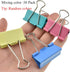 HAHIYO Large Binder Clips Paper Clamps 1.57 inches Width Heavy Duty Spring Steel 30 Pack for Home Office School