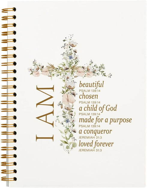 Christian Notebook Gifts for Women - Bible Notebooks for Note Taking, Inspirational Journal, Prayer Notebook, 5.5x8.3