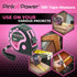 Pink Power 16ft Measuring Tape for Women s Tool Kit, Retractable Blade, Lock Button, Lightweight Pink Tape Measure