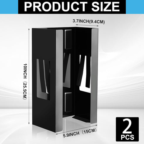 2 Commercial Lounsweer Pcs Magnetic Gloves Dispenser Holders Wall Mount Boxes of Gloves Quality Towels Wipes Paper