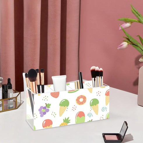 Generic Summer Watermelon Strawberry Ice Cream Pen Organizer Acrylic White Board Marker Holder Organizer Pen and Pencil