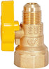Eastman Straight Gas Brass Ball Valve, 3/4 in FIP x 1/2 in OD Flare Female