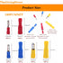 160pcs Terminals Quick Wire Connectors Kit, Male and Female Waterproof Electrical Wire Connectors
