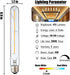 Leools T10 LED Long Bulbs, 4-Pack, 4W Dimmable Tubular Bulb, 40 Watt Equivalent, 2700K Warm White, E26 Edison Style