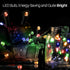 50 16.4Ft String Lights with Timer, Christmas Outdoor String Lights LED Waterproof Lights for Xmas Tree Wreath Garland