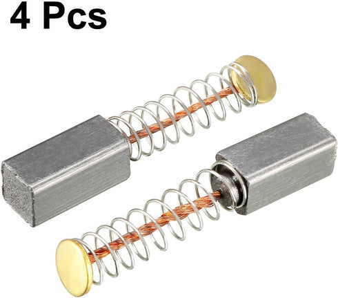 uxcell 4Pcs Carbon Brushes, 11mmx5mmx5mm for Electric Motor, Power Tool Replacement Repair Parts