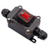 IP67 Waterproof Inline Cord Switch, 16A/250V 20A/125V AC DPST, 4Pin On Off Toggle Switch with Red Light Rocker