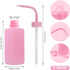 4 Packs Wash Bottle Plastic Tattoo Wash Bottle Water Squirt Bottle Squeeze Diffuser Bottle Food Dispensers Salad Jam Bottle (Pink) by Grosun