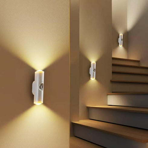 Yckeogln (3 Colors,1PCS Motion Sensor Wall Lamp - Smart Indoor Night Light Wall Light, Stair Light Rechargeable Sensor