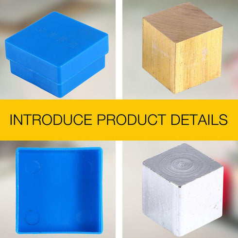 ULTECHNOVO 8 Pcs Set Material Density Equipment Metal Cubes for Science Experiments and Density Kit