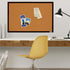 Quartet Cork Bulletin Board, Framed Corkboard 2' x 3', Black Frame Message Board, Vision Board