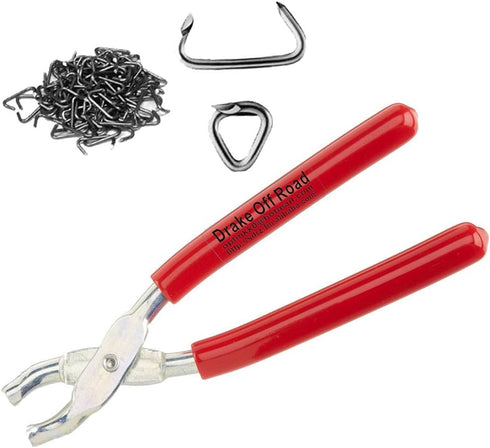 WATERCARBON Tools126 Auto Parts Industries Straight Hog Ring Upholstery Installation Kit, 100-Piece Set