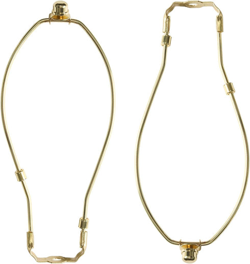 Mormchlots 2set Durable Lamp Shade Harp Holders and Matching Top Finial,Detachable Lighting Accessories