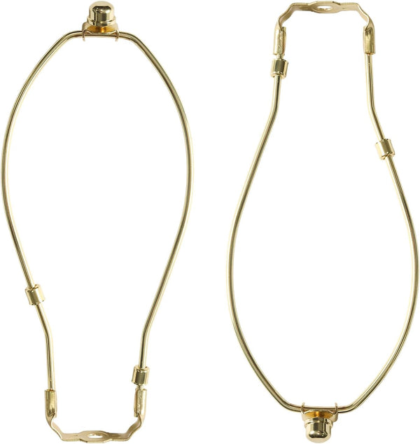 Mormchlots 2set Durable Lamp Shade Harp Holders and Matching Top Finial,Detachable Lighting Accessories