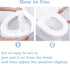 YTZJ Direct 10pcs Quality Disposable Toilet Seat Covers Non-Slip Easy-to-Use, Portable Travel Toilet Seat Mats Pads