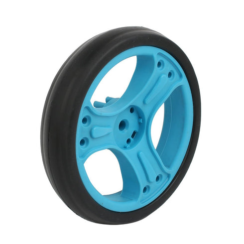 uxcell 2pcs 150mm 6 Inch Dia Plastic Single Wheel Pulley, Rolling Roller Blue 8mmx25mm