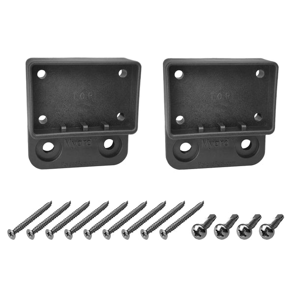 Rail Connector (2, Black, Top) for Railing Systems