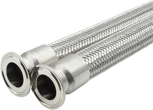 SAHUL 1pcs 1.5" & 2" Tri Clamp Flexible Hose - 304 Stainless Steel