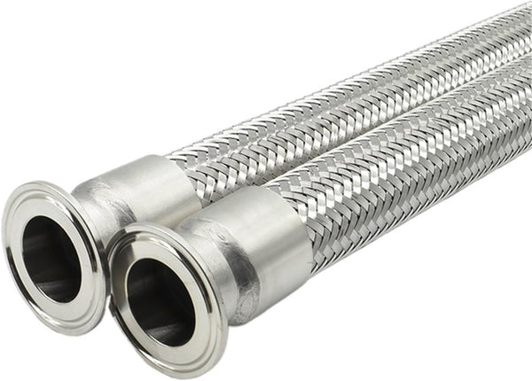 SAHUL 1pcs 1.5" & 2" Tri Clamp Flexible Hose - 304 Stainless Steel